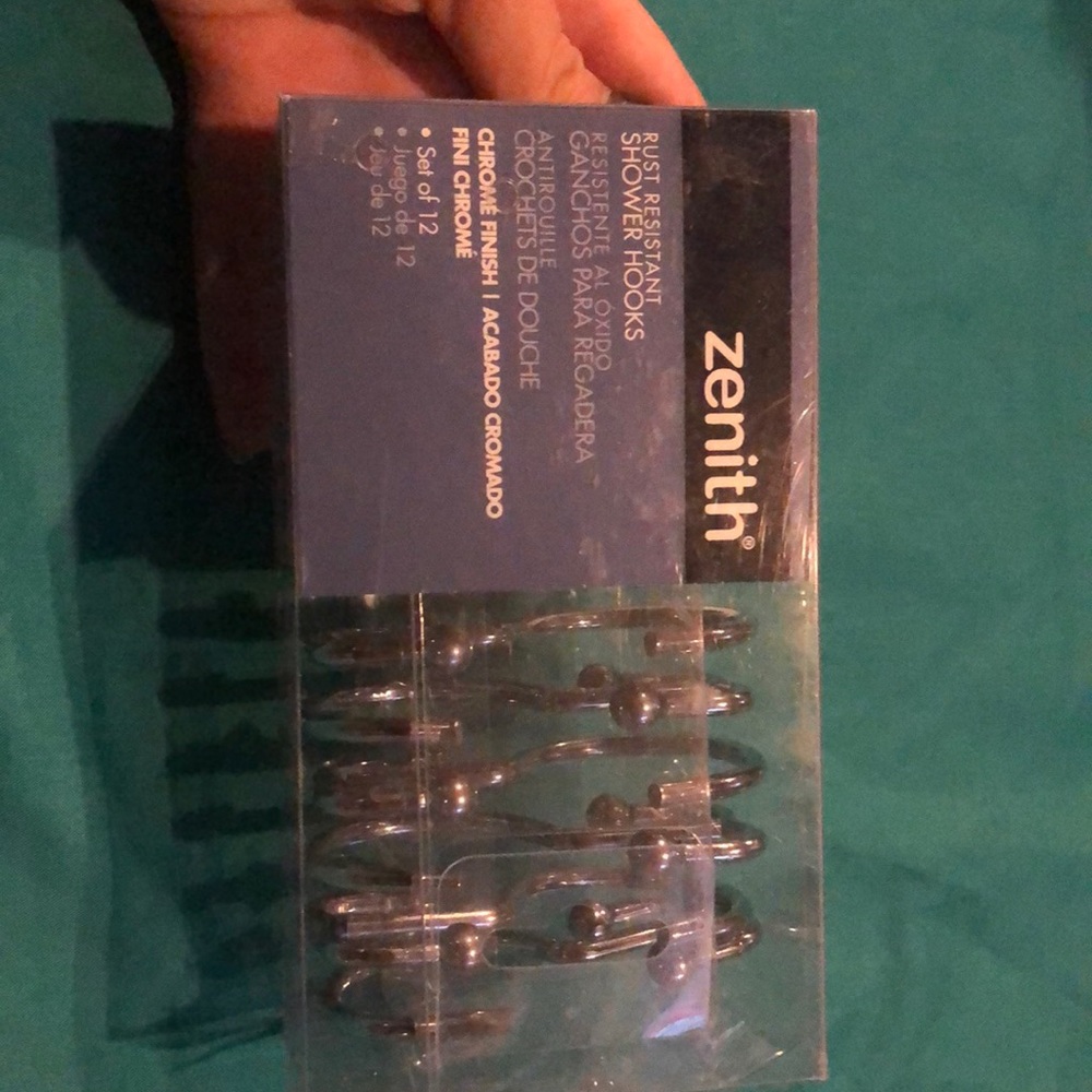 Rust resistant shower hooks